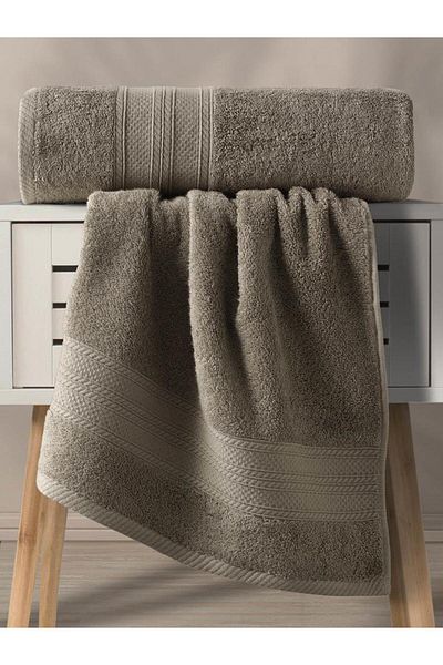 Karna Home Karna Solid Cotton Towel Set 70X140