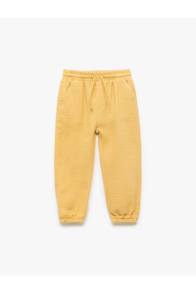 Koton Cotton Waist Lace-Up Pocket Basic Jogger Pants
