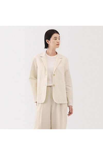 Muji Hemp Cotton Shirt Jacket