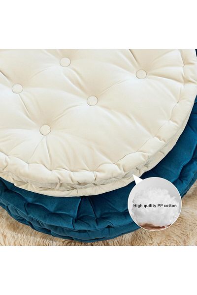 Saharaz Meditation Floor Pillow,with Handle,for Yoga Balcony Living Room Tatami Outdoor,23.6inch,