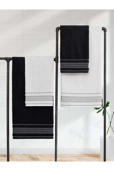 Karna Home 4-Piece Towel Set Spruce 50X90
