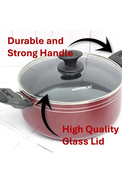 Auroware 14 Pcs Non stick Cookware Set