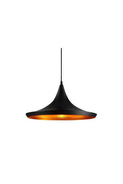 Vooltex Luxury black metal single pendant chandelier, Voltex