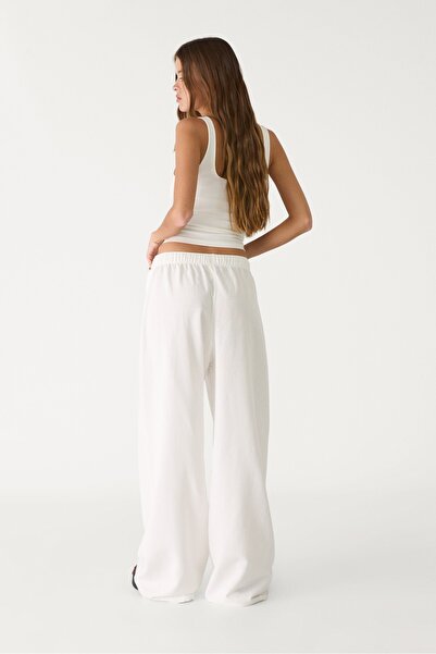 Stradivarius Wide leg linen trousers