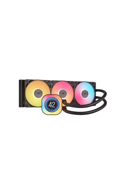 Corsair CPU Cooler Corsair iCUE LINK Titan 360 RX LCD RGB, 300 - 2100rpm, 120mm (Black)