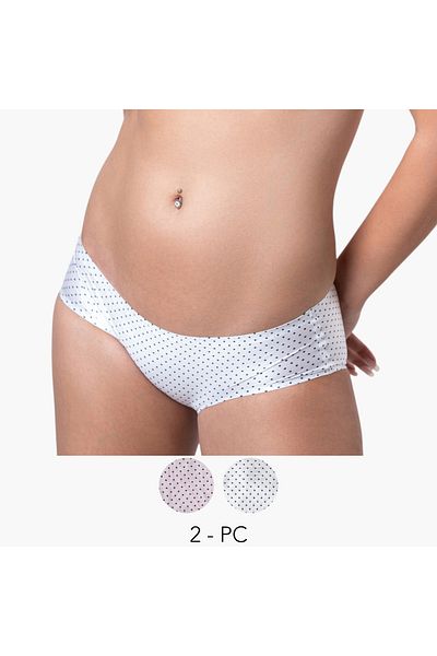 Aadaraya Set of 2 - Aadaraya Hipster Brief with Elasticated Waistband