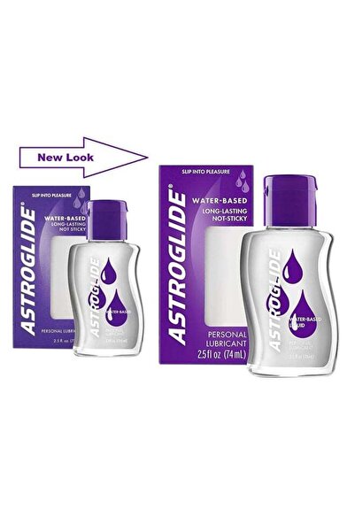 ASTROGLIDE زيوت التشحيم الشخصية القائمة على الماء طويلة الأمد