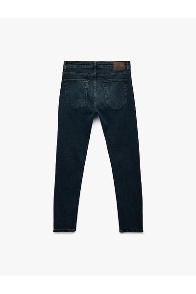 Koton Normal Waist Cotton Slim Fit Jean Trousers - Brad Jean