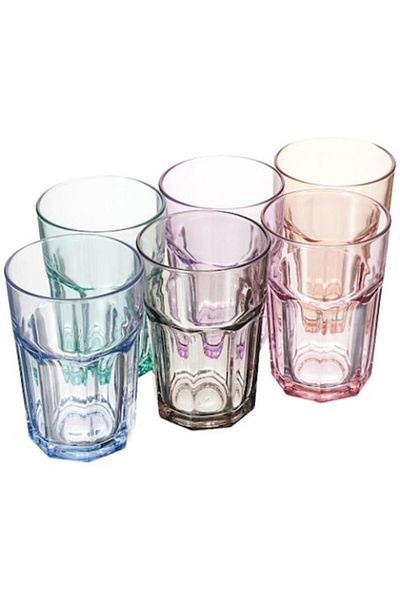 LAV Set 6 Cocktail Glasses LAV ARAS CORAL 265, 365 ml