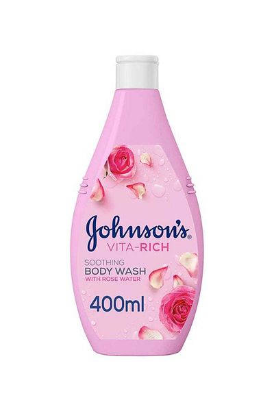 Johnson Vita Rich Body Wash Soothing with Rose Water 400ml