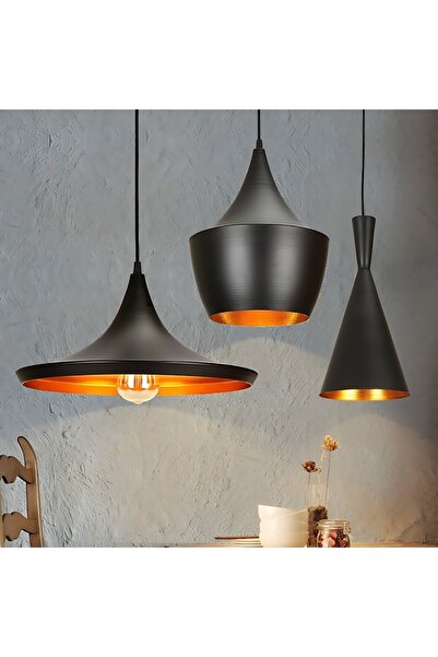 Vooltex Luxury black metal single pendant chandelier, Voltex