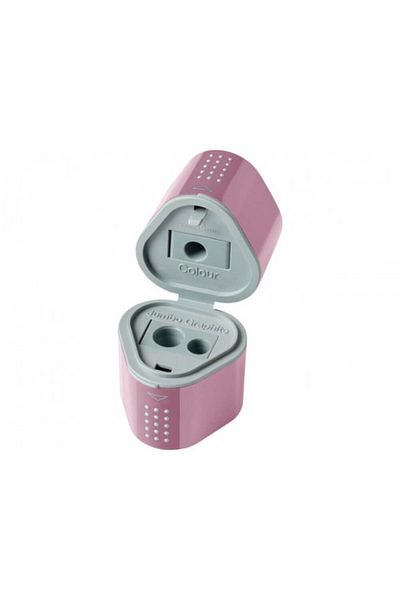 OEM Triple Pencil Sharpener with Container Faber-Castell Grip 2001, Rose