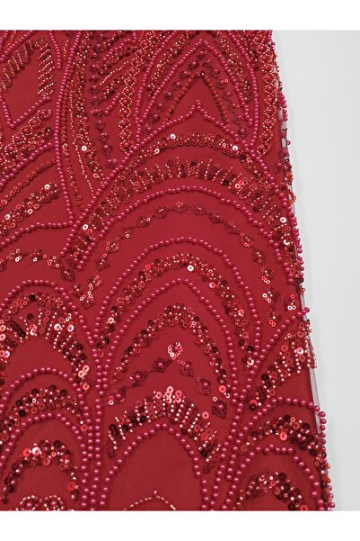 ünsal tekstil Taşlı Abiyelik Kumaş(1 Metre × 1.5 En)