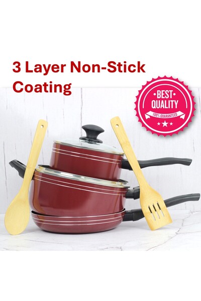 Auroware 14 Pcs Non stick Cookware Set