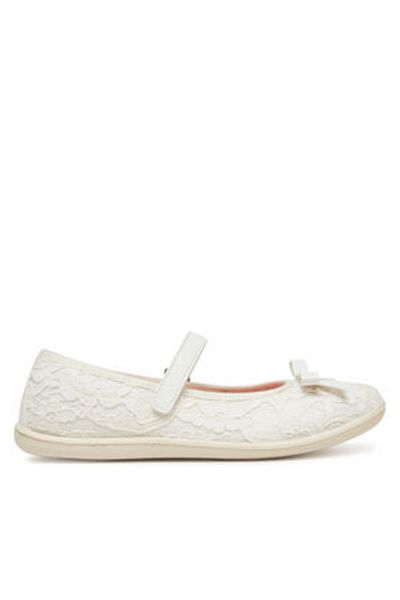 Naturino Girl Ballerinas white NATURINO-4000713 04 CLARIES 2 EMBROIDERED WHITE D