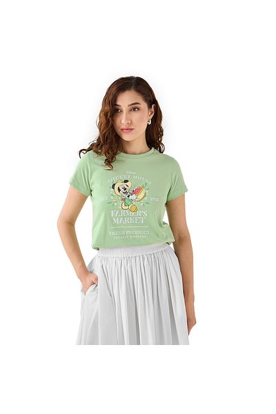SP Characters Mickey Mouse Print T-shirt
