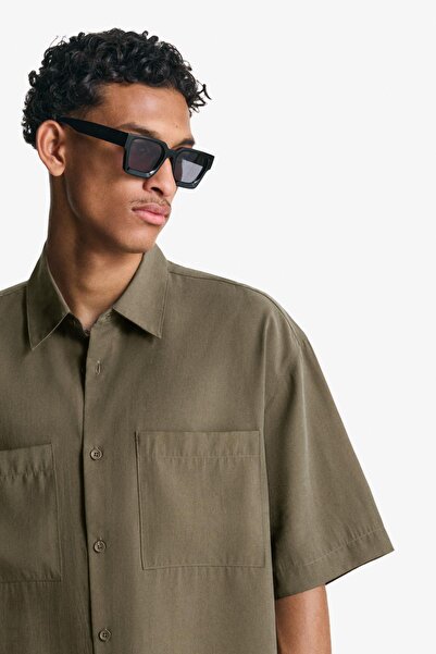 Bershka Boxy fit kısa kollu gömlek