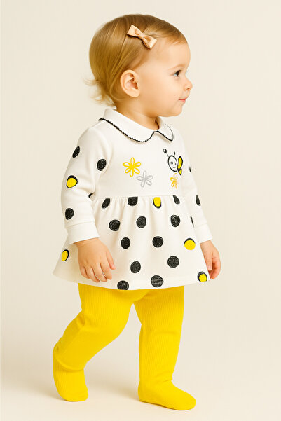 ciccimbaby Baby Girl Jumpsuit 100% Cotton Cute Bee Pattern 3-12 Months