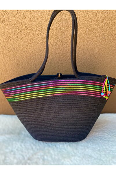 ELÇİÇEK HOME حقيبة القش، حقيبة كلتش، حقيبة الشاطئ
