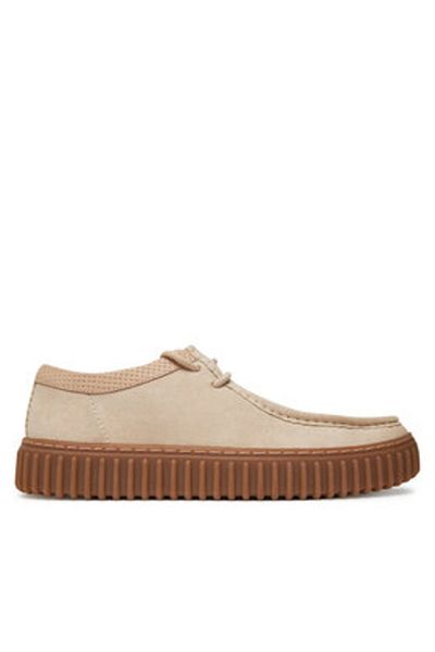 CLARKS Men's Half shoes beige CLARKS-26180906 N32 ECRU SUEDE