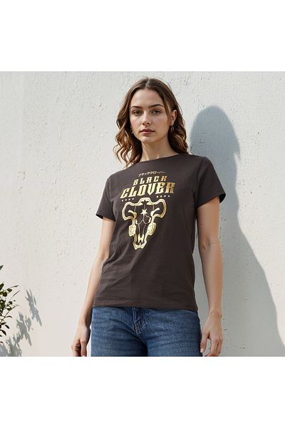 SP Characters Black Clover Print Crew Neck T-shirt