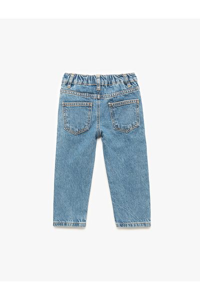 Koton Denim Trousers with Cotton Pocket Detail