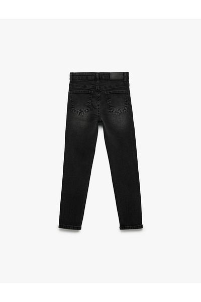 Koton Slim Fit Denim Trousers with Cotton Pockets