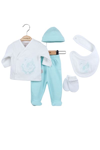 ciccimbaby Baby Newborn Set 5 Piece 100% Cotton Set