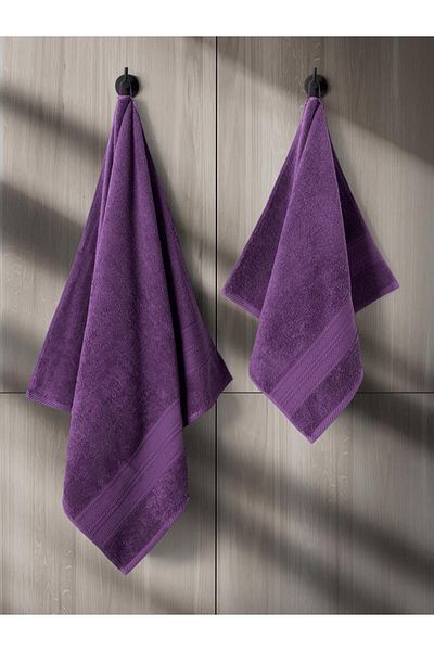 Karna Home Karna Solid Cotton Towel Set 70X140