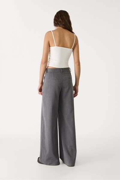 Stradivarius Wide leg smart trousers with darts