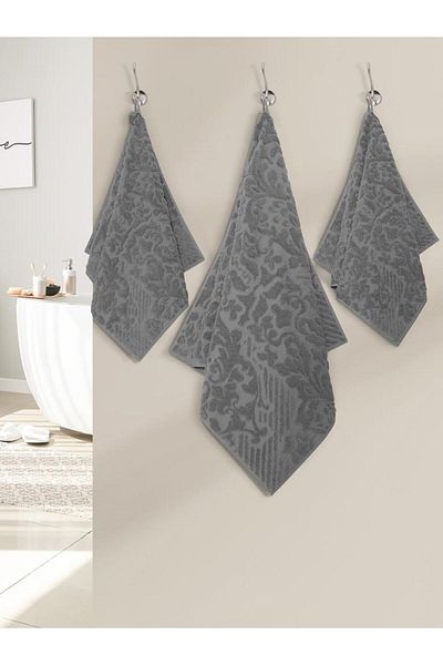 Karna Home Matilda Jacquard Cotton Towel Set Colorful Options 70X140