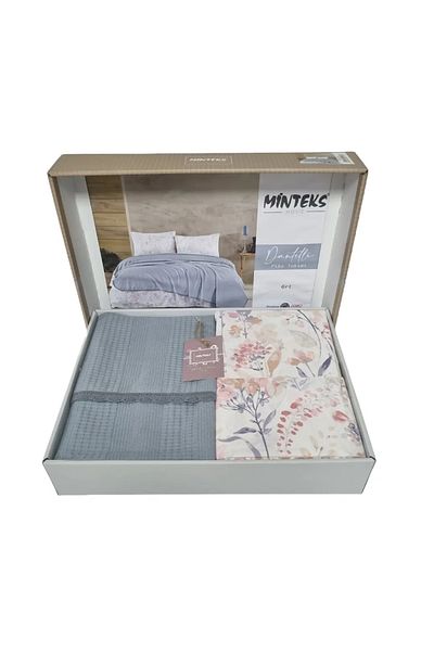 Minteks Mi̇nteks Single Person Pique Set