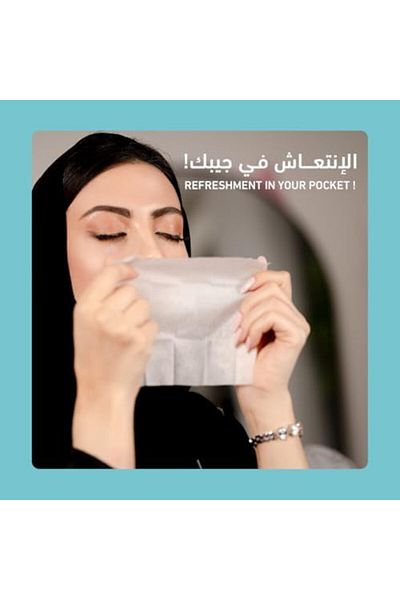 govyy Refreshing Wet Wipes from Govyy, 50 Pieces, Aqua Blue