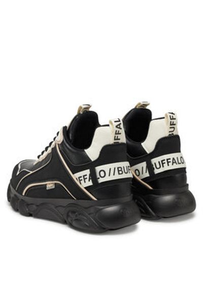 Buffalo Teniși bărbați negri BUFFALO-1410104 BLK BLACK/CREAM