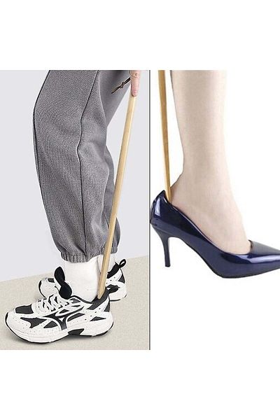 PUFO Suport pentru pantofi din lemn, 54 cm, maro