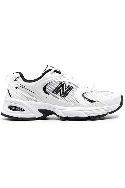 New Balance 530 Low-Top Sneakers – White/Black – Classic Style with Chunky Rubber Sole