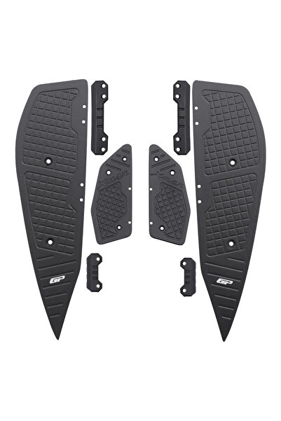 GP KOMPOZİT GP Kompozit Yamaha XMAX 250-400 2018-2022 Uyumlu Basamak Alüminyum Siyah