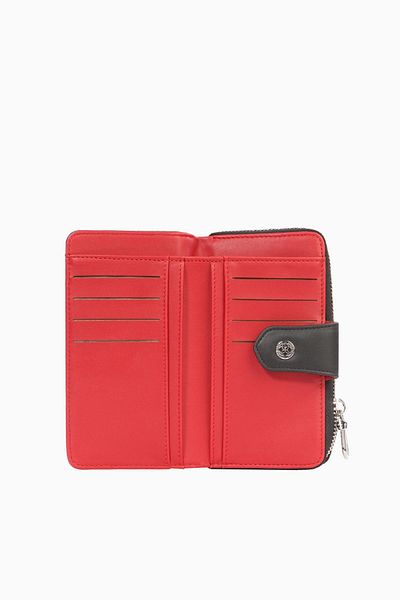 CENGİZ PAKEL Cengiz Pakel Women's Wallet-Portfolio 65231m - Black/Red