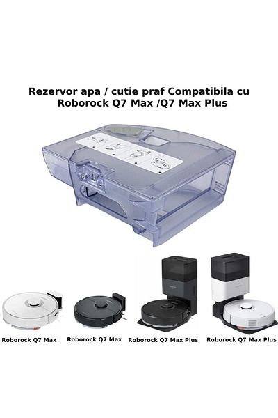 PAA-home 2 In 1 Water And Dust Tank Compatible With Roborock Q7 Max /q7 Max Plus/t8/t8 Plus
