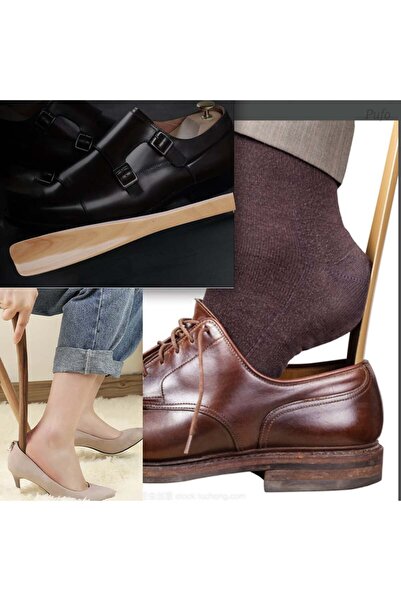 PUFO wooden shoe rack for shoes, 54 cm, brown