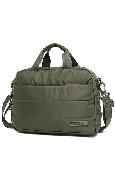 SMART BAGS حقيبة كمبيوتر محمول وحقيبة كمبيوتر محمول للجنسين من القماش الناعم 8724 - أخضر