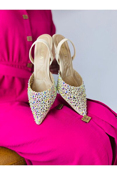 Efulia ΓΥΝΑΙΚΕΙΑ ΠΑΠΟΥΤΣΙΑ ΜΕ ΛΑΜΠΕΡΗ ΠΕΤΡΑ ΚΑΙ ΛΕΠΤΟ ΤΑΚΟΥΝΙ, ΆΝΕΤΗ ΕΦΑΡΜΟΓΗ...