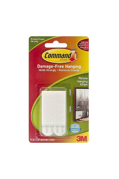 COMMAND Hold Strongly and Damage-Free Picture Hanging Strips White Medium 12 lb