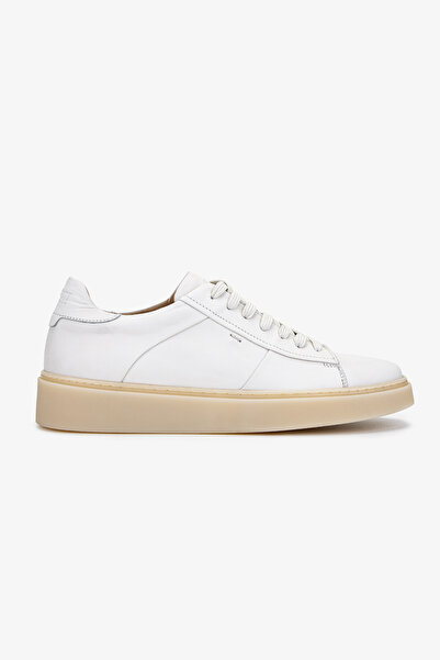 Valmenti Erkek Hakiki Deri Beyaz Sneakers & Spor Ayakkabı