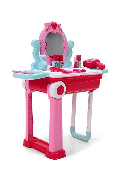 rexa Smartcraft 2-in-1 Fashion Beauty Play Set with Trolley – Pretend Makeup & Salon Kit for Kids