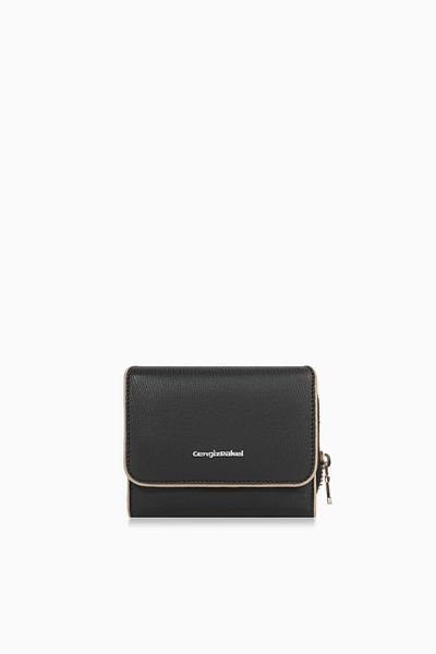 CENGİZ PAKEL Cengiz Pakel Women's Small Wallet/Portfolio - 65385 - Black/Mink