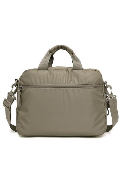 SMART BAGS Soft Fabric Unisex Briefcase and Laptop Bag 8724 - Light Brown