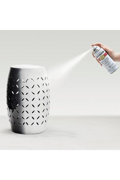 Rustoleum طلاء بخاخ لامع فائق التغطية 2X من Painter's Touch مع برايمر أبيض 12 أونصة