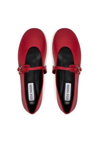 Steve Madden Women's Ballerinas red STEVE MADDEN-SM11003565 607 RED LEATHER