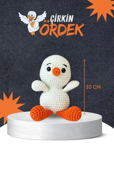 Muses Made El Yapımı Ördek Amigurumi Anahtarlık & Çanta Süsü 10 cm – %100 Pam...